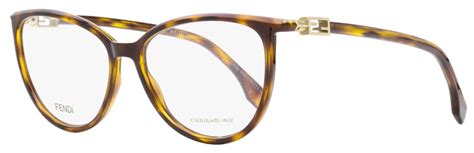 FENDI Oval Eyeglasses FF0462 086 Dark Havana 54mm 462